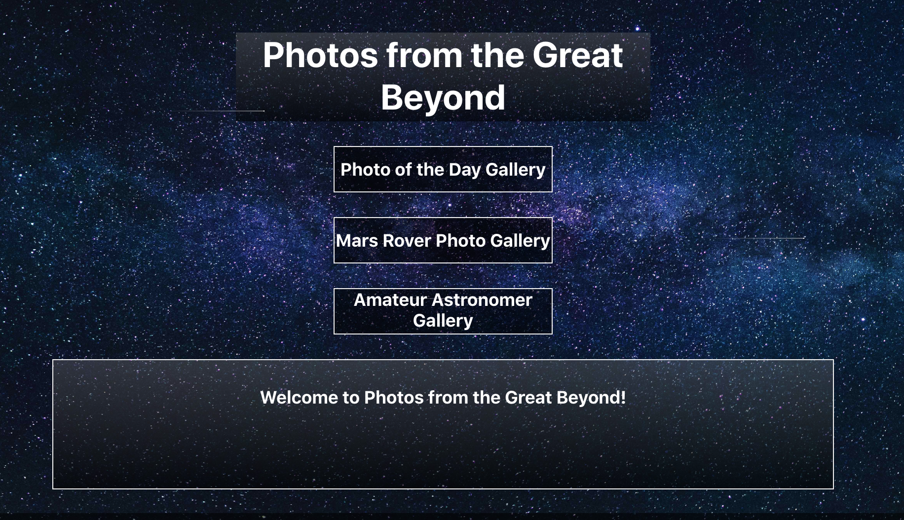 Photos from the Great Beyond